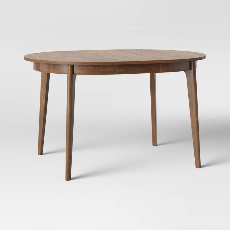 Astrid Mid-Century Round Extendable Dining Table Brown - Project 62 (LOCAL PICKUP ONLY)