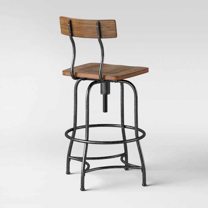 Woodsboro Adjustable Barstool Brown - Threshold (LOCAL PICKUP ONLY)