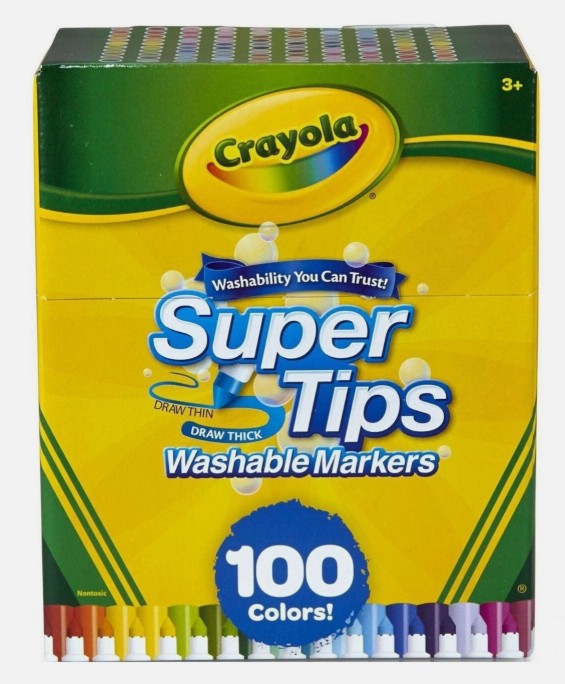 Crayola 100ct Super Tips Washable Markers