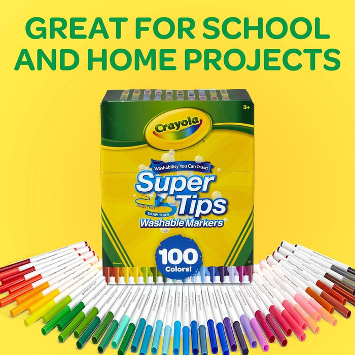 Crayola 100ct Super Tips Washable Markers