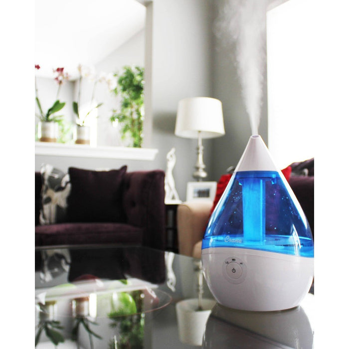 Crane Droplet Ultrasonic Cool Mist Humidifier - Blue/White