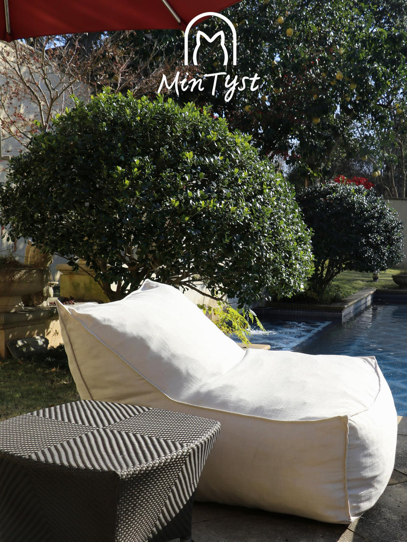 Mintyst Tofu Bean Bag Sofa, Bean Bag Chair, Beanbag, Waterproof, Outdoor, In White, Grey, Cream With Soft Cozy Design For Living Room, Bedroom, Playroom & Lounger (Beige)