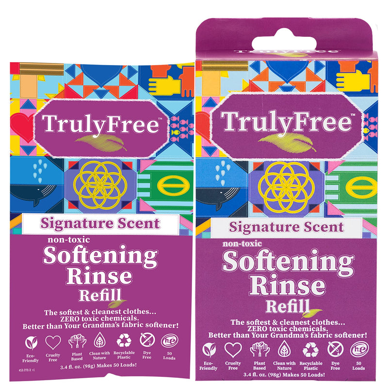 Truly Free Signature Scent Non-Toxic Softening Rinse Refills, 4 OZ