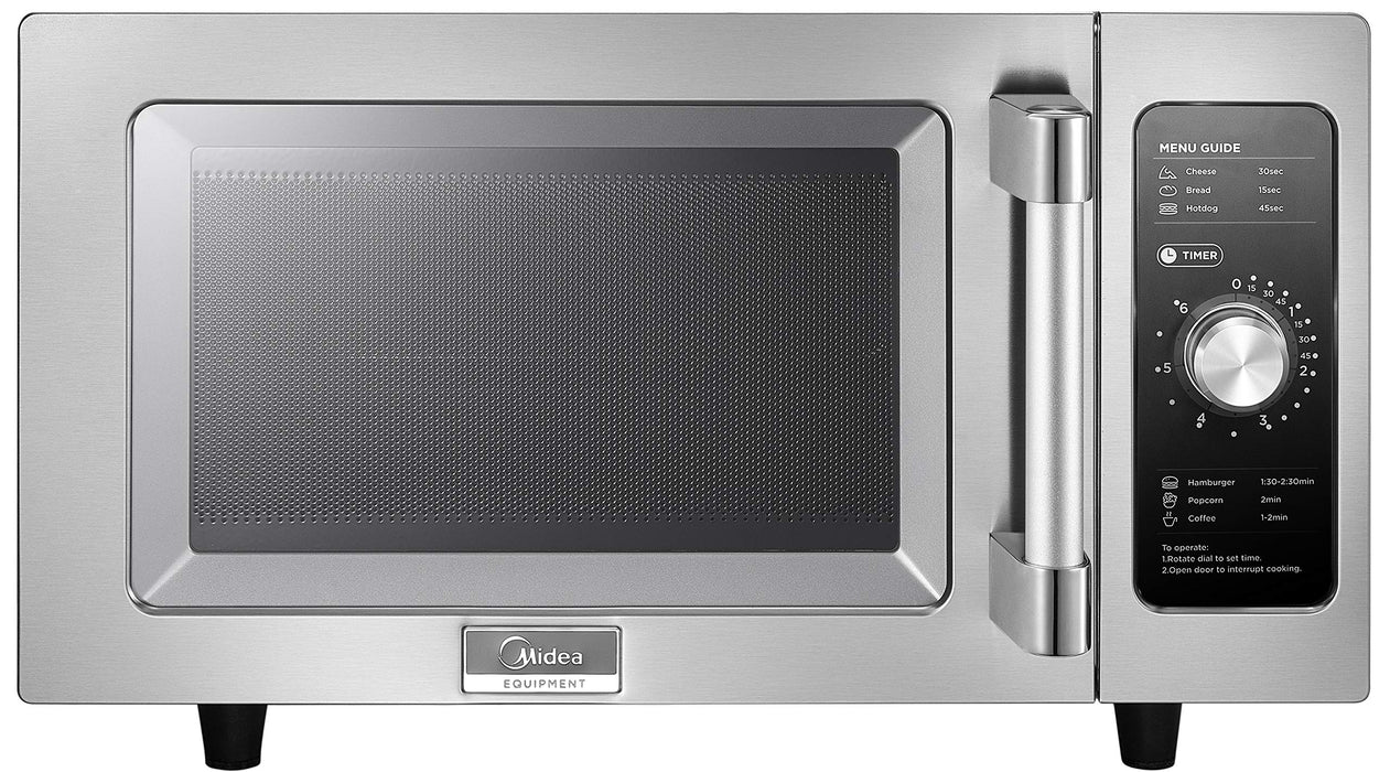 Midea Equipment 1025F0A Countertop Commercial Microwave Oven With Dial, 1000W, Stainless Steel, .9 Cuft (LOCAL PICKUP ONLY)