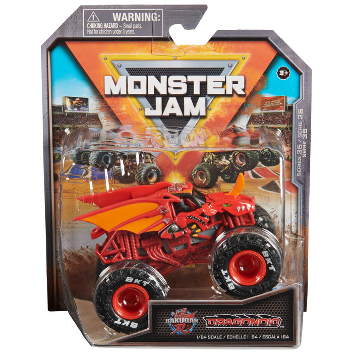 Monster Jam, Official Bakugan Dragonoid Monster Truck, Die-Cast Vehicle, 1:64