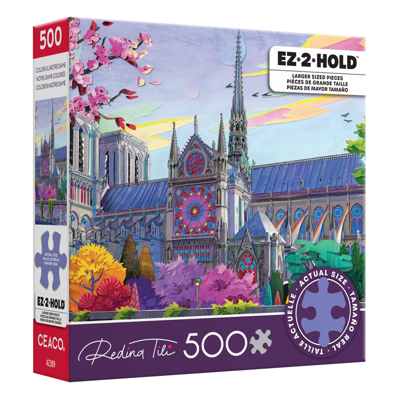 Ceaco Colorful Notre Dame Jigsaw Puzzle - 500pc