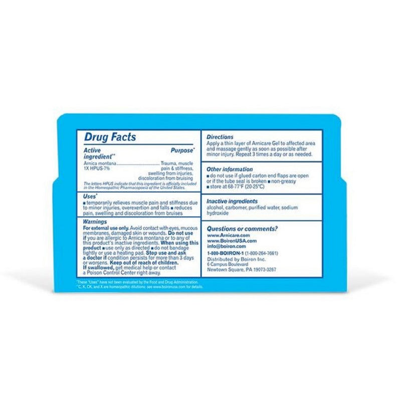 Boiron Homeopathic Arnicare Pain Relief Gel - 2.6oz