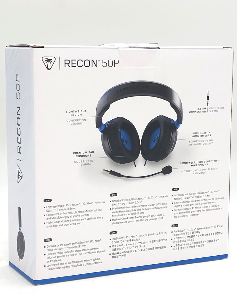 Turtle Beach Recon 50P Stereo Gaming Headset for PlayStation 4/5 - Black