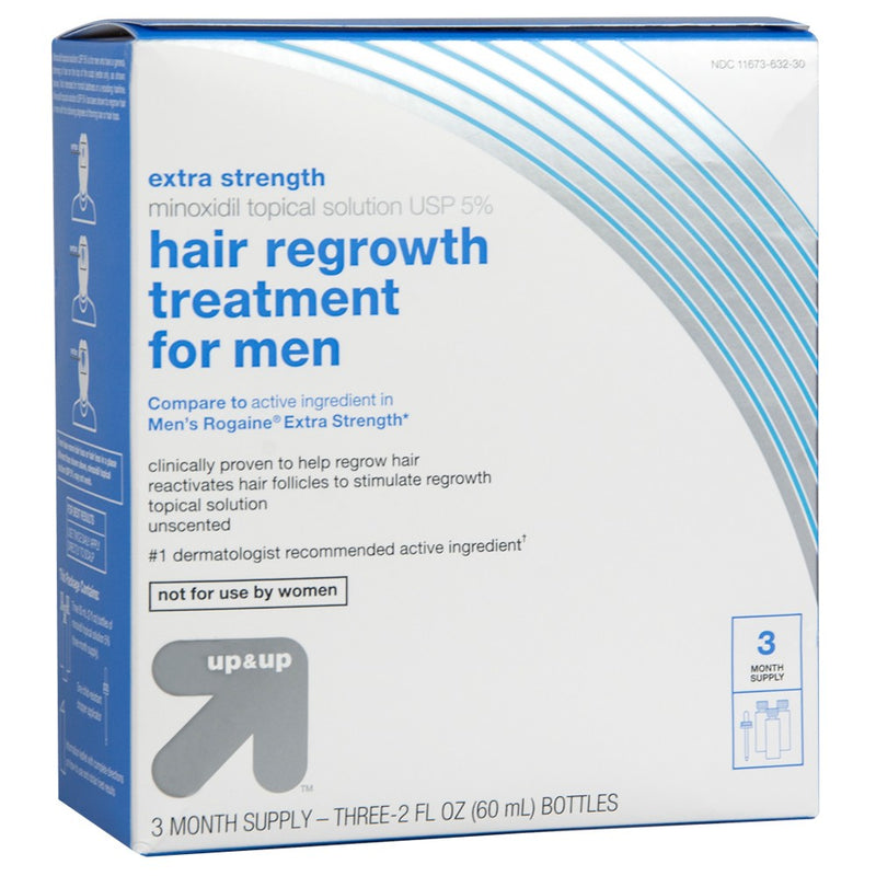 Extra Strength Minoxidil Hair Regrowth Treatment for Men - 1 kit - Up&Up