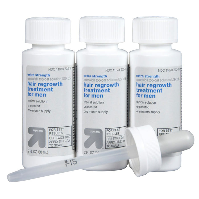 Extra Strength Minoxidil Hair Regrowth Treatment for Men - 1 kit - Up&Up