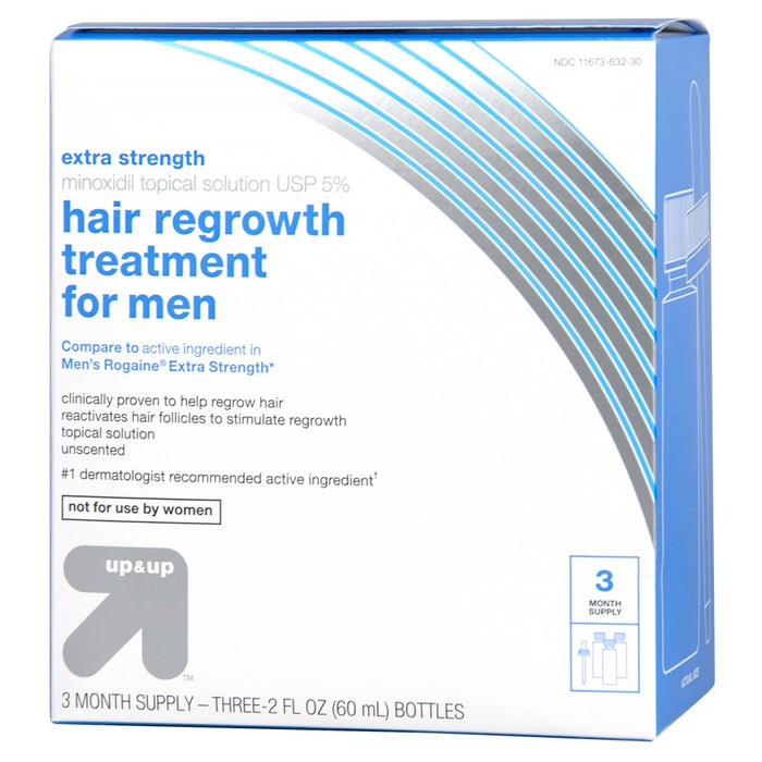 Extra Strength Minoxidil Hair Regrowth Treatment for Men - 1 kit - Up&Up