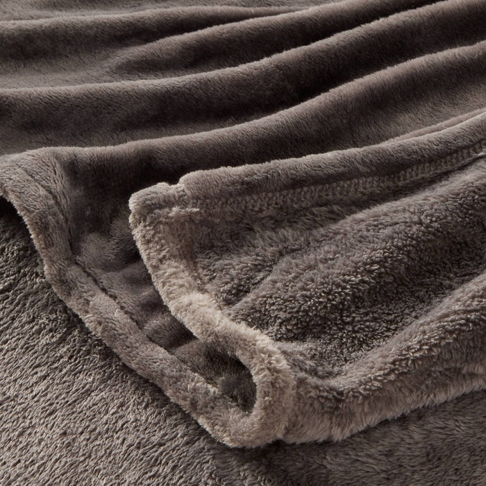 Full/Queen Microplush Bed Blanket Hot Coffee - Threshold