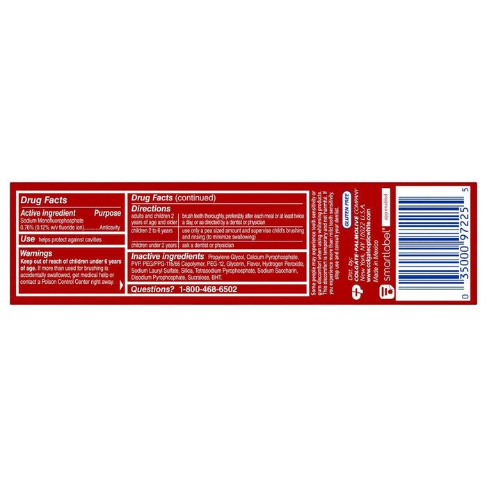 Colgate Optic White Advanced Teeth Whitening Toothpaste - Icy Fresh - 3.2oz/2pk