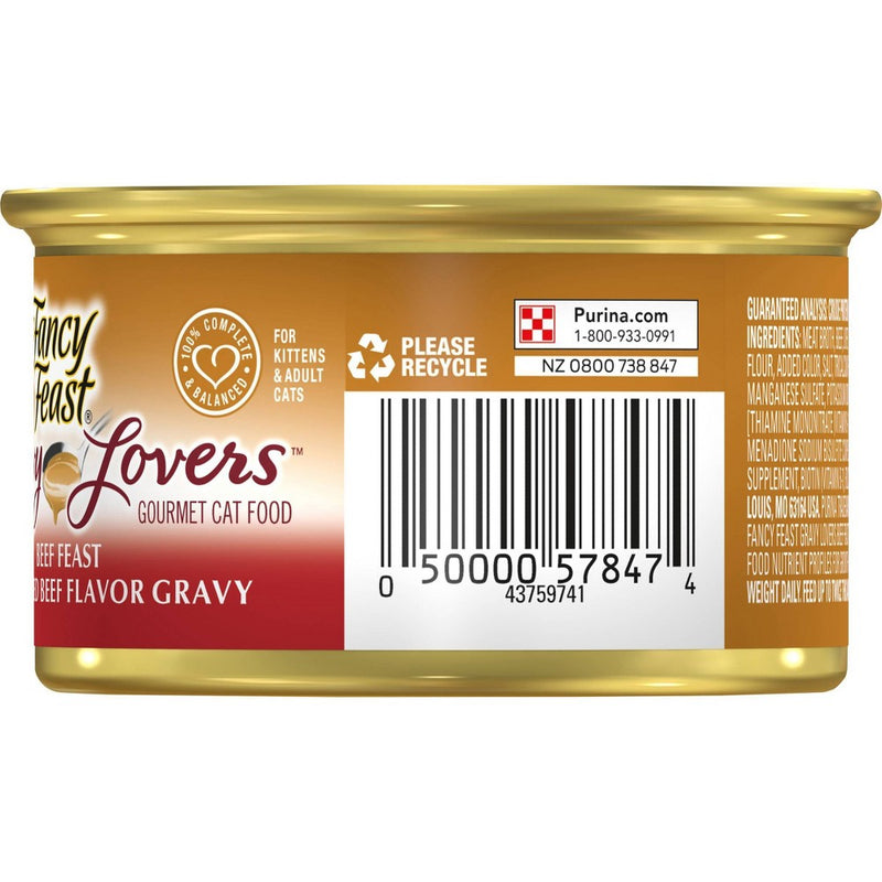 Purina Fancy Feast Gravy Lovers Gourmet Wet Cat Food Beef Feast In Roasted Beef Flavor Gravy - 3oz