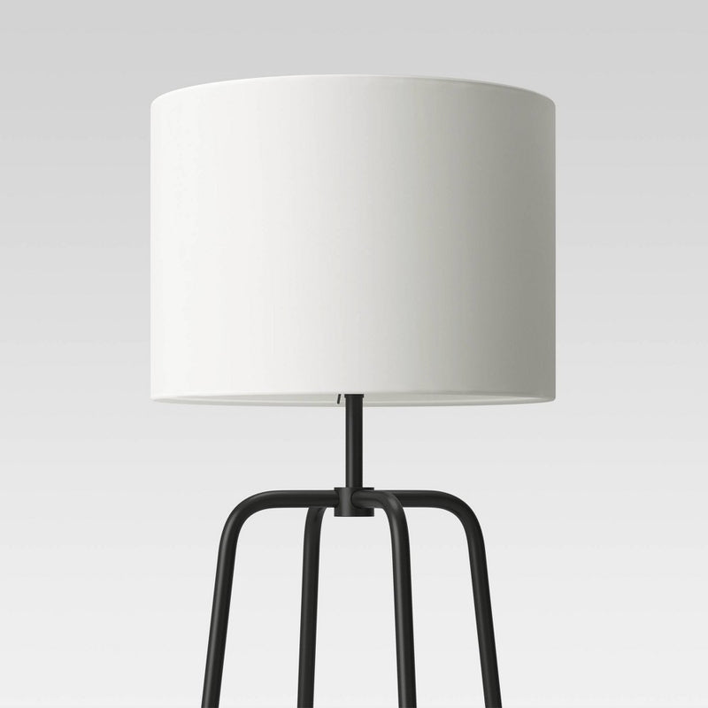 Etagere Power Source Shelf Floor Lamp Black  - Threshold