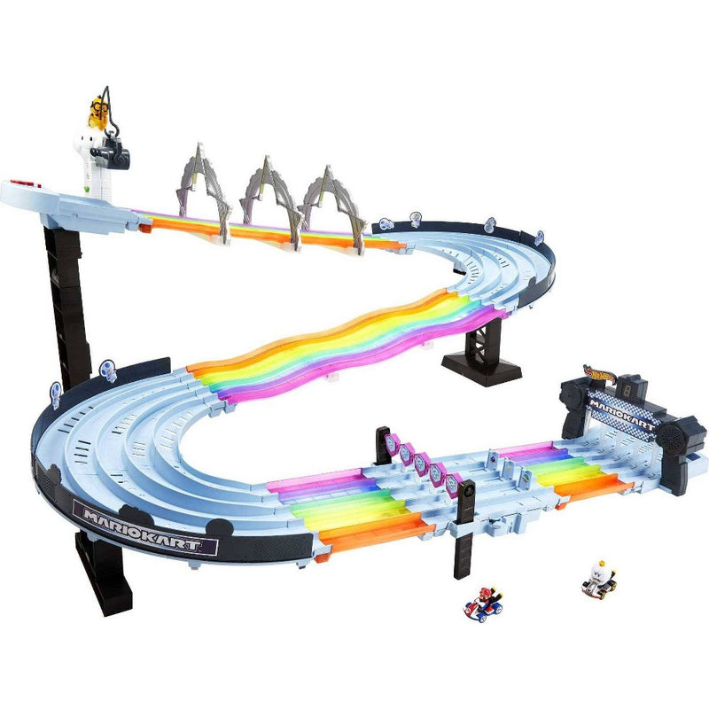Hot Wheels Mario Kart Rainbow Road Raceway Track Set (LOCAL PICKUP ONLY)