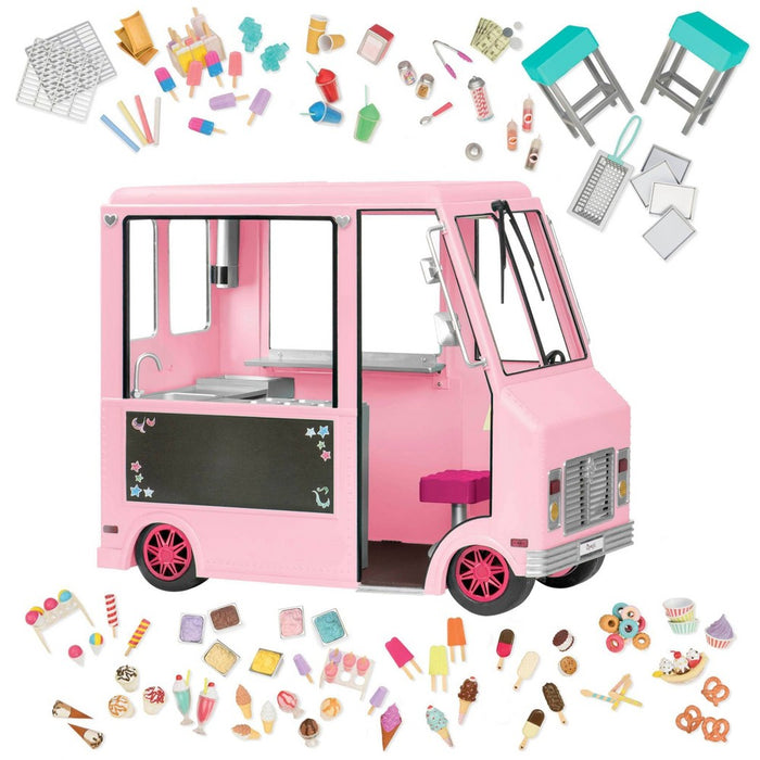 Our Generation Sweet Stop Ice Cream Truck - Pink