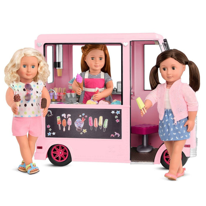 Our Generation Sweet Stop Ice Cream Truck - Pink