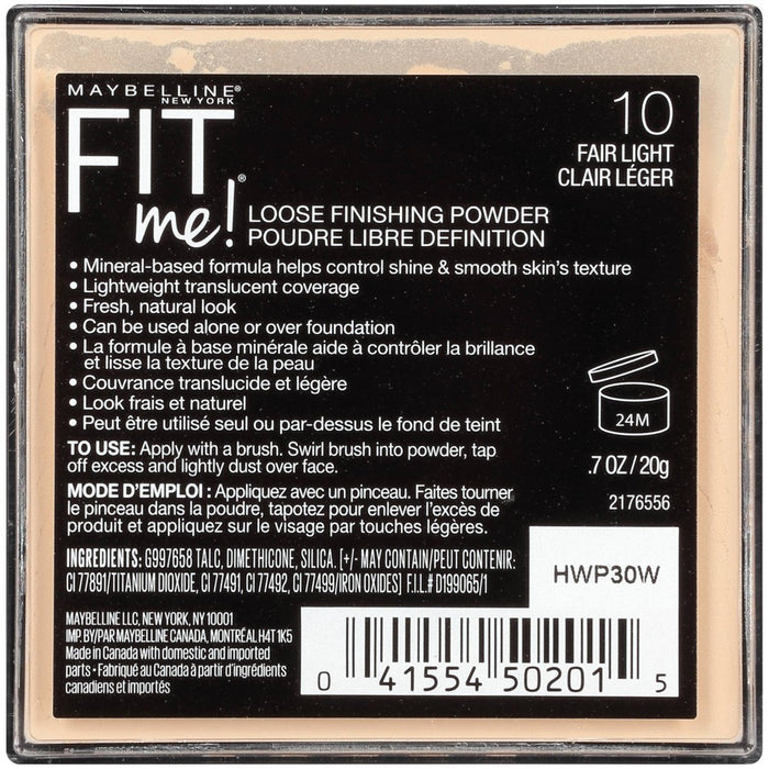 Maybelline Fit Me Loose Powder - 10 Fair Light - 0.7oz