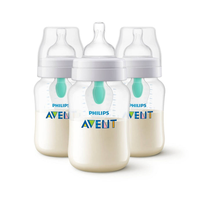 Philips Avent 3pk Anti-Colic Bottle with AirFree Vent - Clear - 9oz