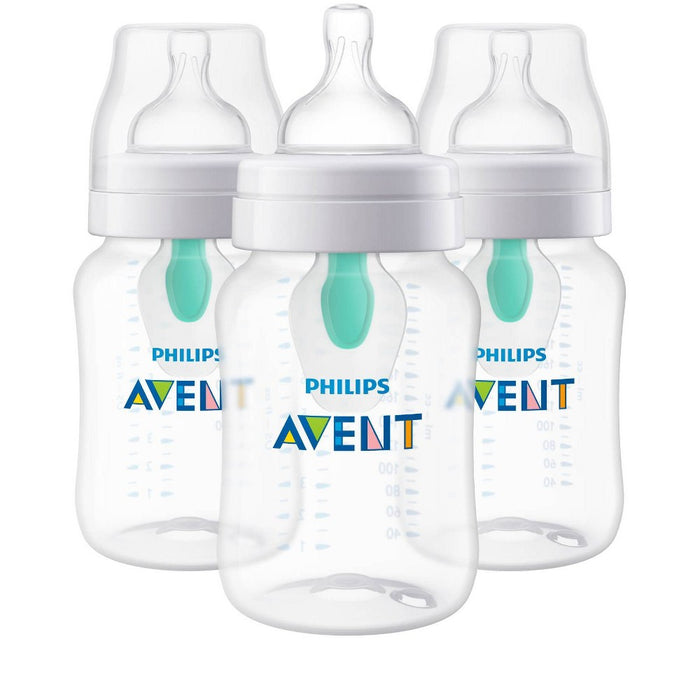Philips Avent 3pk Anti-Colic Bottle with AirFree Vent - Clear - 9oz
