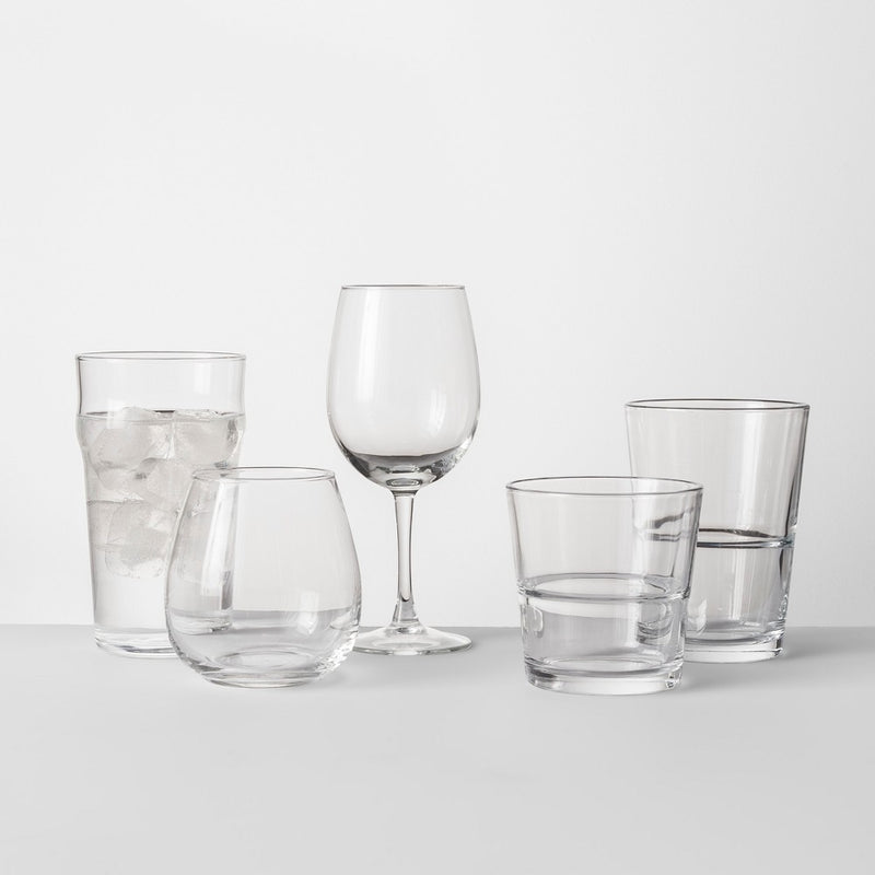 16oz 6pk Glass Stackable Stemless Wine Glasses - Made By Design