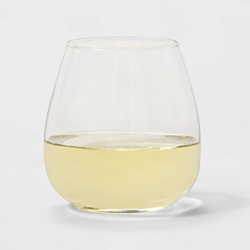 16oz 6pk Glass Stackable Stemless Wine Glasses - Made By Design