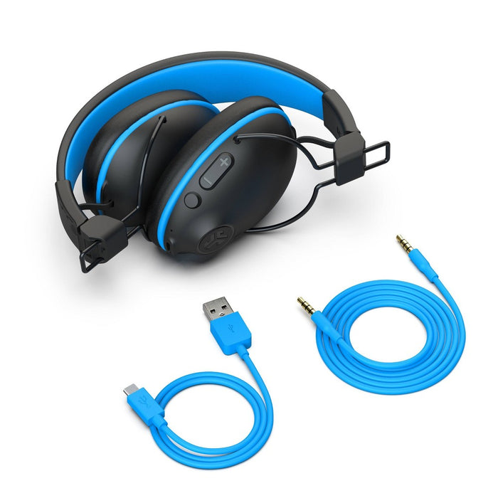 JLab JBuddies Pro Over-Ear Wireless Kids' Headphones - Black/Blue