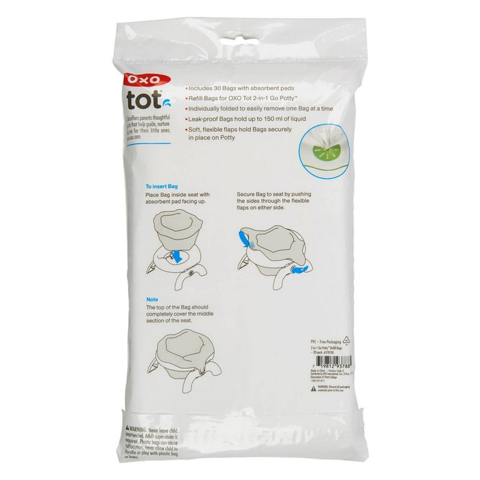 OXO Tot Go Potty Replacement Bags - 30pk *NEW & SEALED*