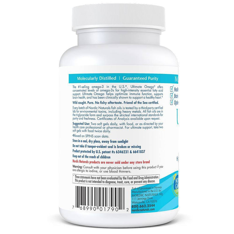 Nordic Naturals Ultimate Omega Softgels Dietary Supplement - 60ct