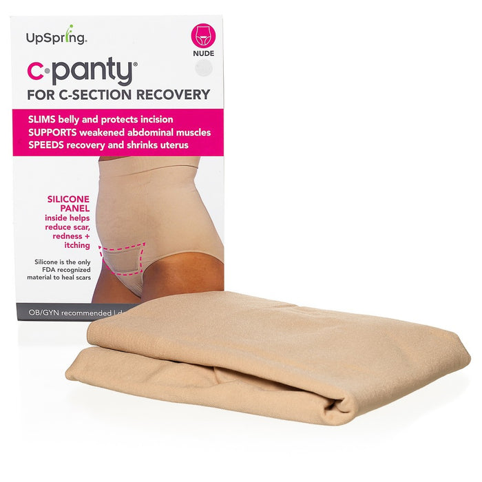 UpSpring C-Panty C-Section Recovery High Waist Underwear - Nude - S/M