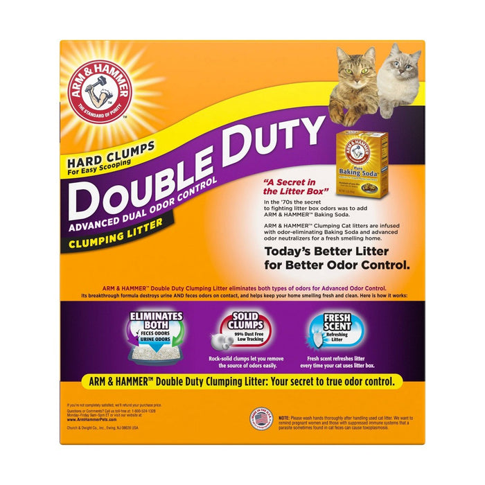 Arm & Hammer Double Duty Advanced Dual Odor Control Clumping Litter - 29lbs (LOCAL PICKUP ONLY)