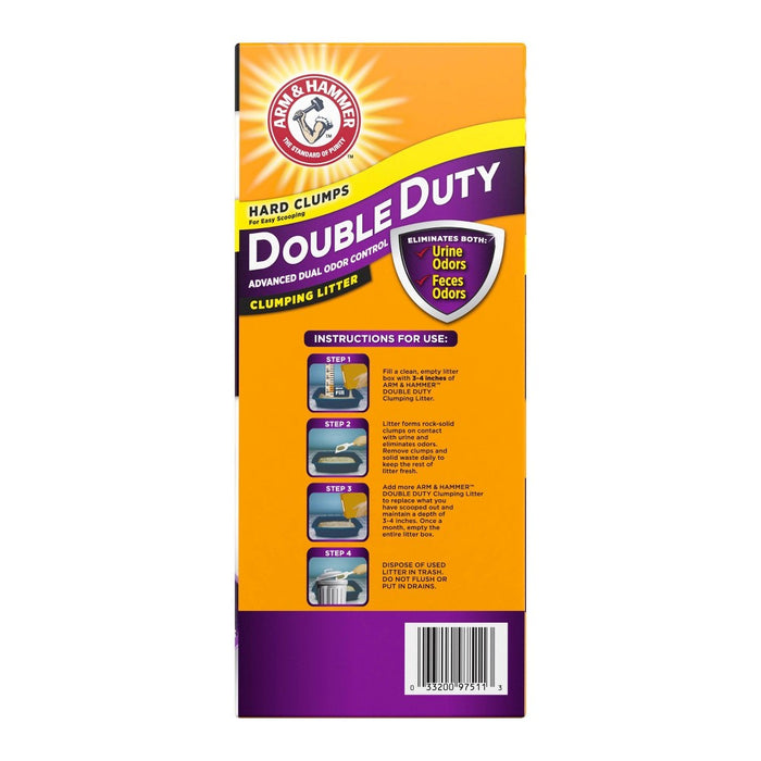 Arm & Hammer Double Duty Advanced Dual Odor Control Clumping Litter - 29lbs (LOCAL PICKUP ONLY)
