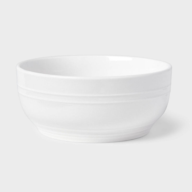 12pc Stoneware Westfield Dinnerware Set White - Threshold (LOCAL PICKUP ONLY)