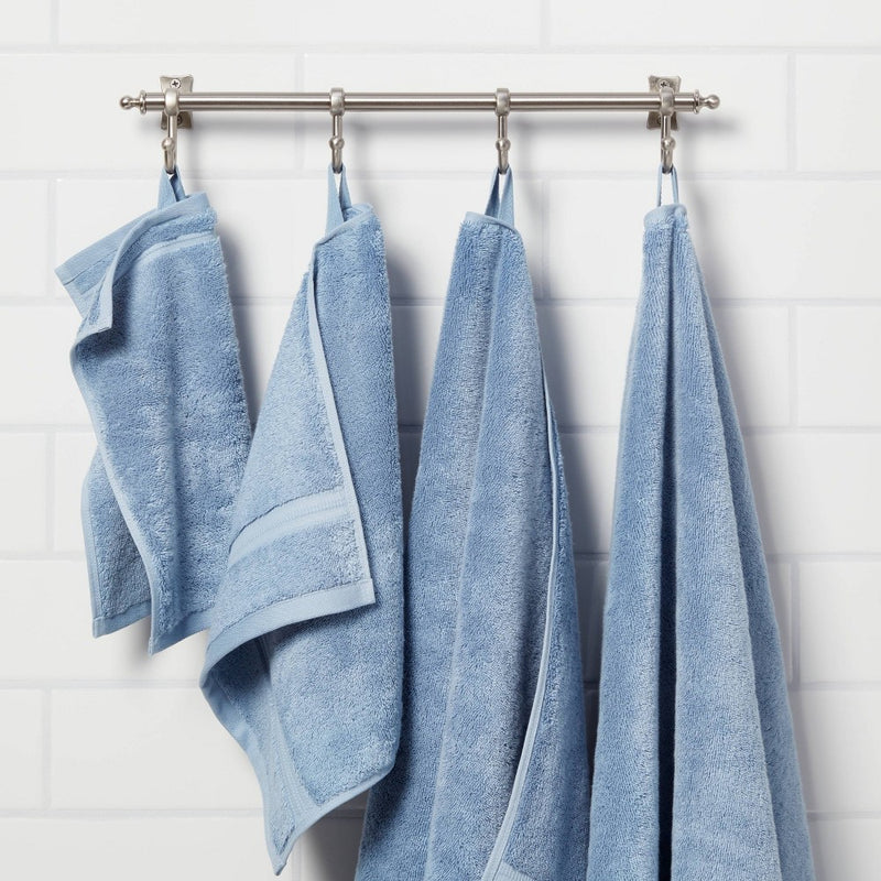 Antimicrobial Oversized Bath Towel Blue - Total Fresh