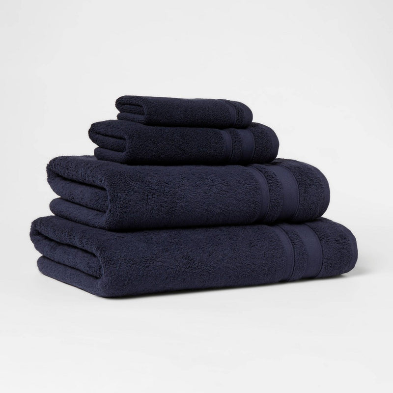 Performance Bath Towel Navy Blue - Threshold
