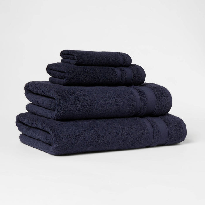 Performance Bath Towel Navy Blue - Threshold