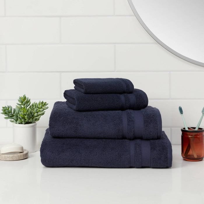 Performance Bath Towel Navy Blue - Threshold