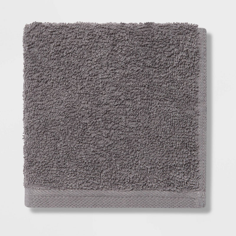 Everyday Washcloth Dark Gray - Room Essentials
