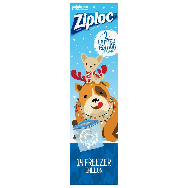 Ziploc Holiday Freezer Food Storage Bags - 14ct