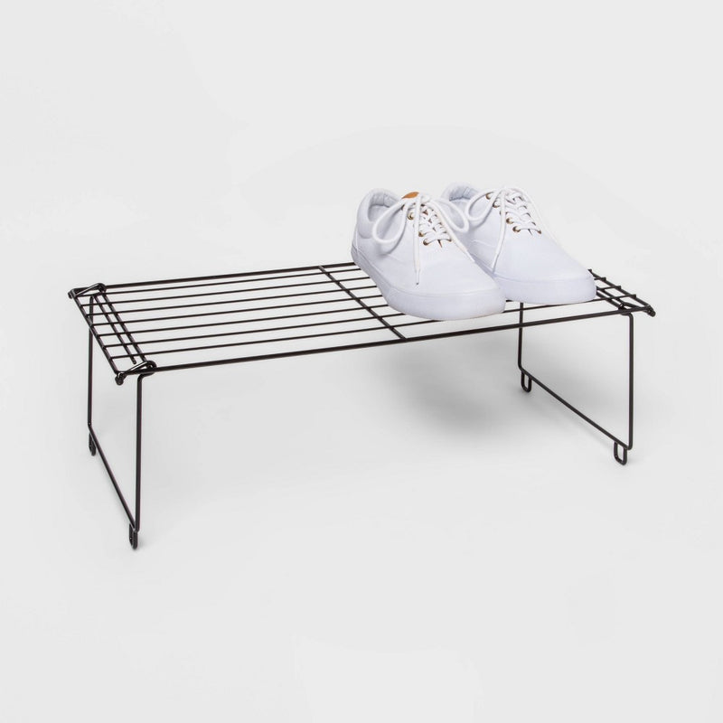 Stackable Single Shoe Rack Black - Room Essentials (LOCAL PICKUP ONLY)