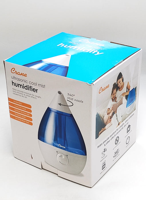 Crane Drop Ultrasonic Cool Mist Humidifier - Blue/White - 1gal