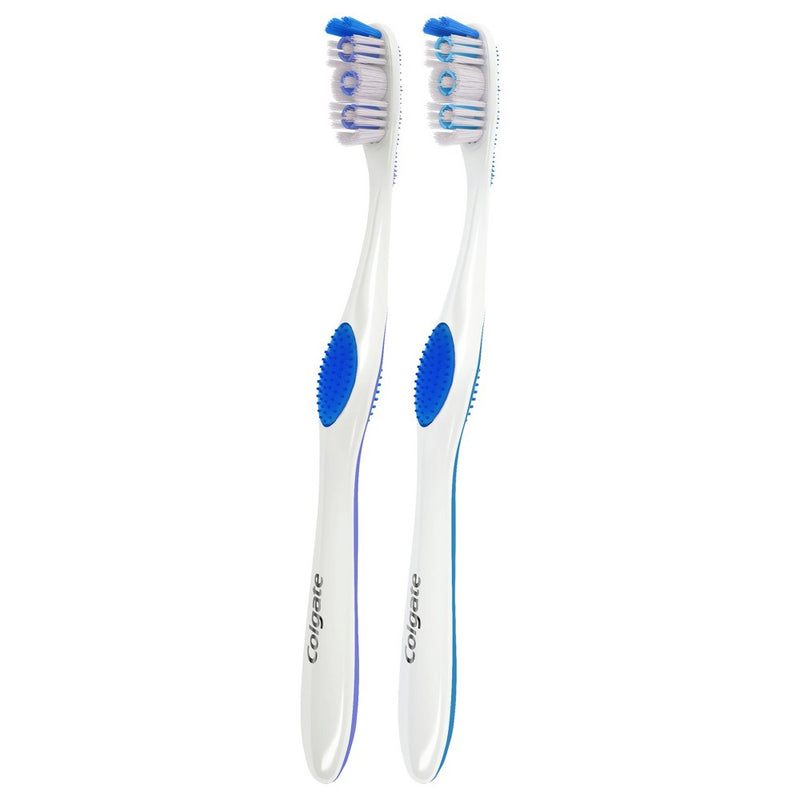 Colgate 360 Sensitive Teeth Toothbrush with Tongue and Cheek Cleaner - Extra Soft Bristles - 2ct