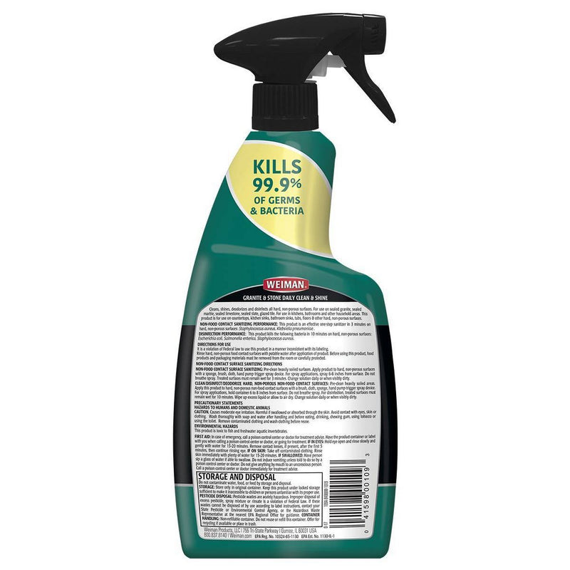 Weiman Granite & Stone Daily Clean & Shine with Disinfectant - 24oz