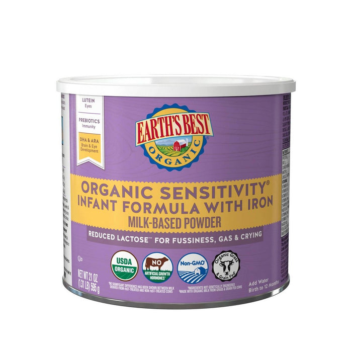 Earth's Best Organic Sensitivity Infant Formula with Iron Powder - 21oz (LOCAL PICKUP ONLY)