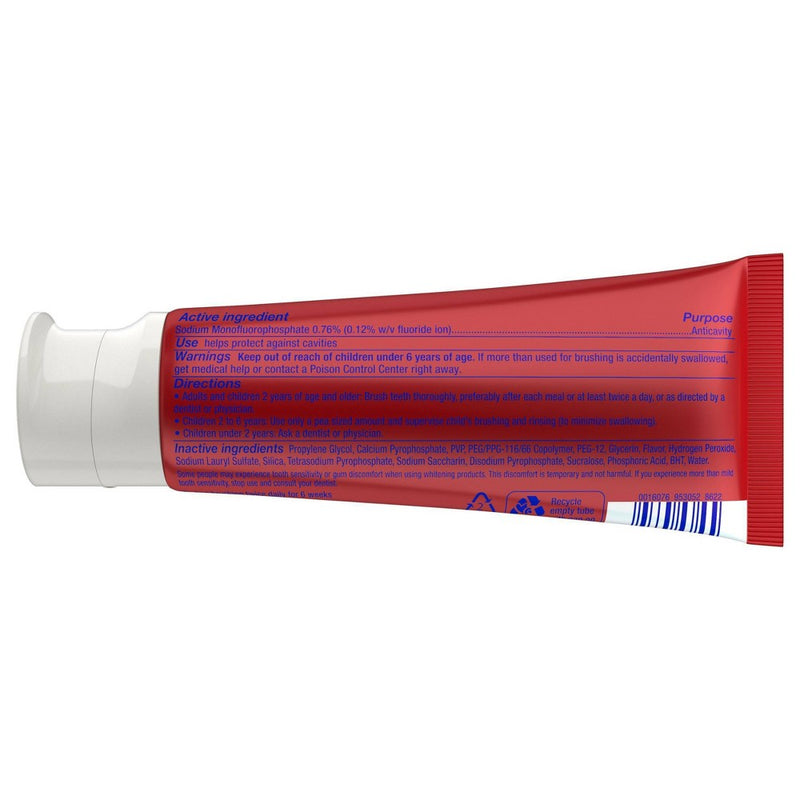Colgate Optic White Advanced Whitening Toothpaste with 2% Hydrogen Peroxide - Sparkling White - 3.2oz