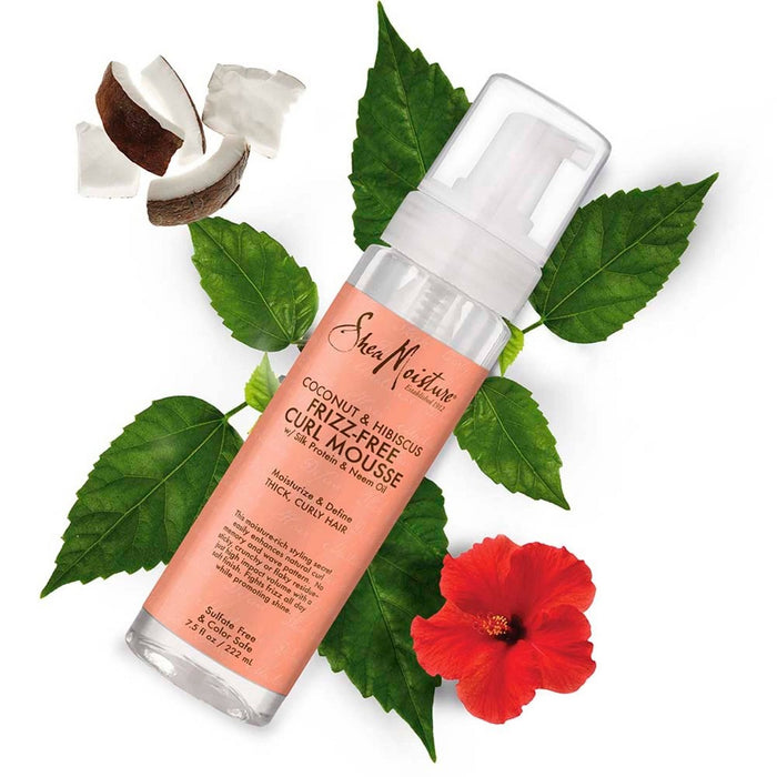 SheaMoisture Curl Mousse for Frizz Control Coconut and Hibiscus - 7.5 fl oz191908446059