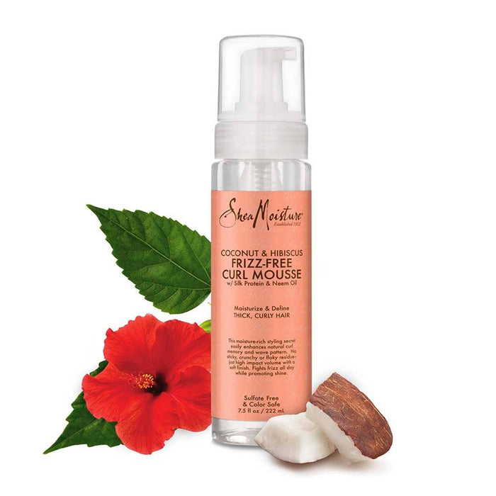 SheaMoisture Curl Mousse for Frizz Control Coconut and Hibiscus - 7.5 fl oz191908446059