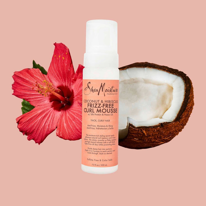 SheaMoisture Curl Mousse for Frizz Control Coconut and Hibiscus - 7.5 fl oz191908446059