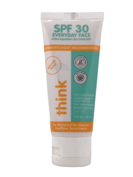 Thinksport Mineral Sunscreen EveryDay Face - SPF 30 - 2oz EXP 04/2026